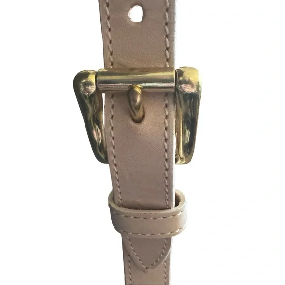 RARE Vintage Dooney & Bourke Leather Lockhart Crossbody Purse | Tan |Made in USA - Picture 11 of 16